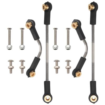 Compatible with WPL B14 B24 B16 B36 C14 C24 C44 1/16 RC Cars Upgrade Parts Accessories 2 Set Steering Pull Rod Servo Rod RC Car Part Accessories