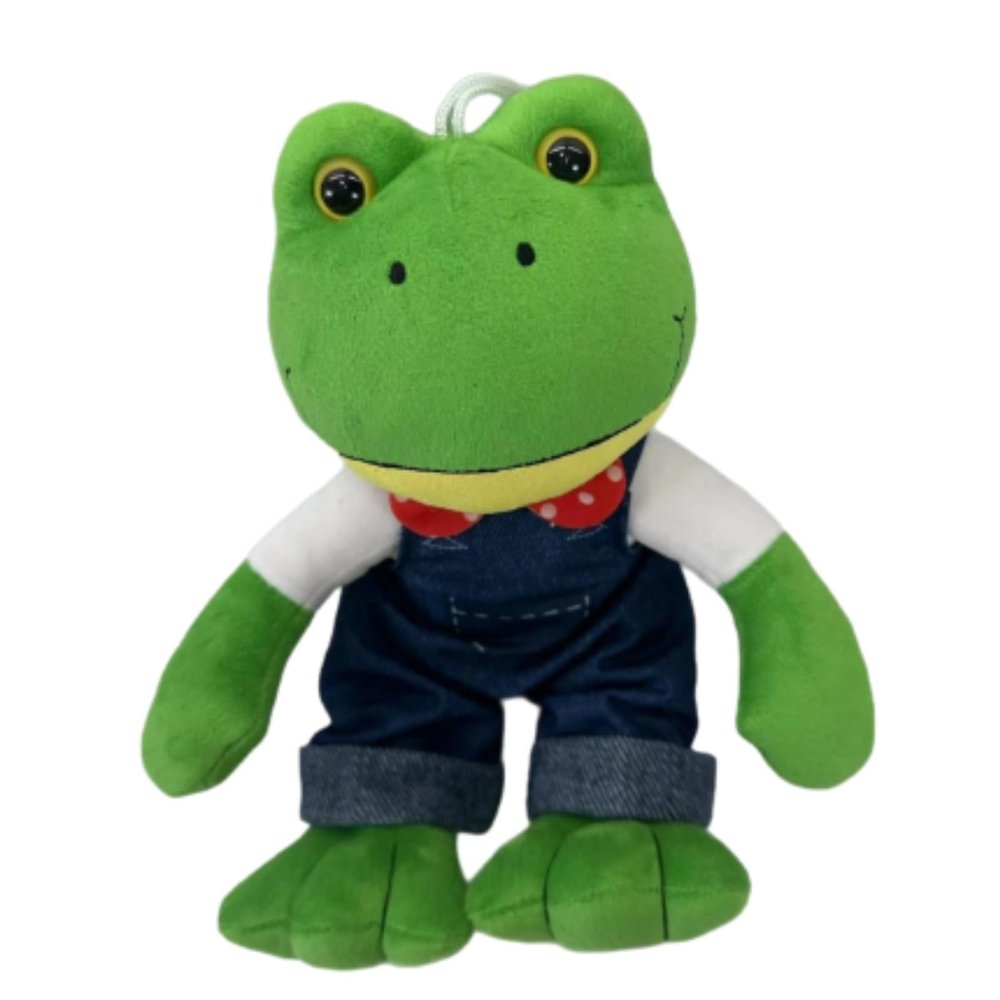 9.8Inch Green Frog Plush, Soft Frog Stuffed Figure Throw Pillows for Home Decor for Fans