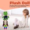 9.8Inch Green Frog Plush, Soft Frog Stuffed Figure Throw Pillows for Home Decor for Fans view 2