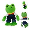 9.8Inch Green Frog Plush, Soft Frog Stuffed Figure Throw Pillows for Home Decor for Fans view 3