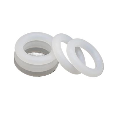 10Pcs White O-Ring Gasket CS 5mm OD 15~155mm Waterproof Washer Round O Shape(OD 21mm ID 11mm)