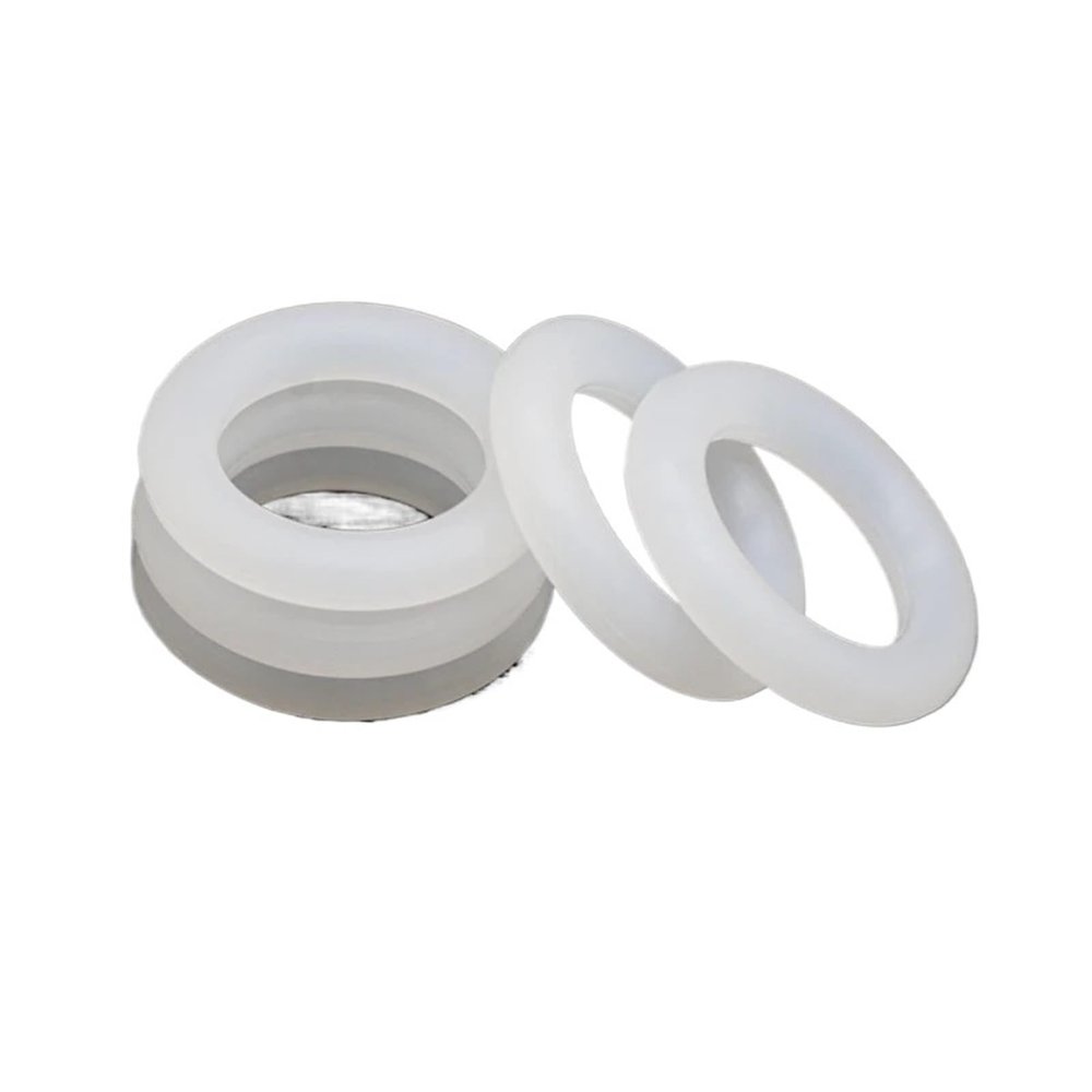 10Pcs White O-Ring Gasket CS 5mm OD 15~155mm Waterproof Washer Round O Shape(OD 21mm ID 11mm)