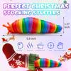 Cevioce 6PCS Slug Fidget Toys Bulk, Toddler Valentines Day Gifts for Kids 3+ Boy Girl Sensory Figette Worm for Adults Stress Relief for Autism ADHD Autistic Travel Toys Easter Basket Stuffers B view 2