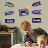 10 Pcs Glow in The Dark Video Game Wall Stickers, Game Controller Video Gaming Party Decorations Wall Decals, Boys Room Kids Bedroom Family Playroom Nursery view 1
