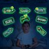 10 Pcs Glow in The Dark Video Game Wall Stickers, Game Controller Video Gaming Party Decorations Wall Decals, Boys Room Kids Bedroom Family Playroom Nursery view 2