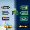 10 Pcs Glow in The Dark Video Game Wall Stickers, Game Controller Video Gaming Party Decorations Wall Decals, Boys Room Kids Bedroom Family Playroom Nursery view 3