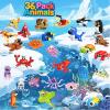 36 Pack Party Favors for KidsMini Ocean Animals Building Blocks Set Prize box toys for kids Classroom, Easter Birthday Christmas Goodie Bag Fillers, Creative STEM Building Toys for Ages 6-12 view 2