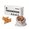 Trustic Triominos - Strategy and Puzzle Board Game, Wooden Triangular Tiles, Set 56 Pieces, Tabletop Family Game (Numbers) view 1