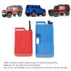 1/10 Scale Simulation Gas Fuel Tank Can Set Plastic Mini Fuel Tank and Mini Gas Can Improve Realism for SCX10 RC Crawlers (Red+Blue) view 2