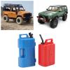 1/10 Scale Simulation Gas Fuel Tank Can Set Plastic Mini Fuel Tank and Mini Gas Can Improve Realism for SCX10 RC Crawlers (Red+Blue) view 3