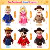 6 Pcs Role Play Hand Puppets Profession Worker Entrepreneur Plush Toys Role-Play Toy Puppets for Kids Storytelling Imaginative Pretend Play Teaching Preschool(Adventurers) view 3