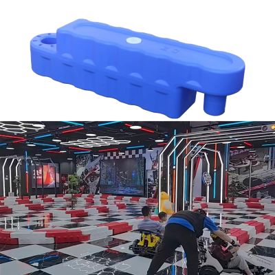 Jievmrs Go Kart Racing Track Fence with Water Inlet, Adult Go Kart/Kid Bumper Car Track Barrier for Driveway, Amusement Parks/Team Games Race Lane(Blue 1 Pc,Large)