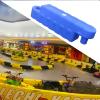 Jievmrs 2/3 /4/5 Pcs Go Kart Track Fence, Amusement Park Bumper Car Racing Track Barrier, Children's Activities/Construction Lot Safety Protectiive Runway(Blue 2 Pcs,Large) view 1