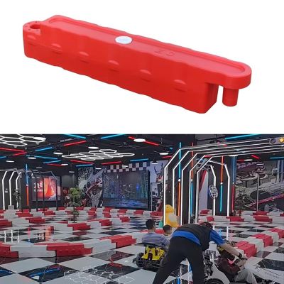 Jievmrs Go Kart Racing Track Fence with Water Inlet, Adult Go Kart/Kid Bumper Car Track Barrier for Driveway, Amusement Parks/Team Games Race Lane(Red 1 Pc,Small)