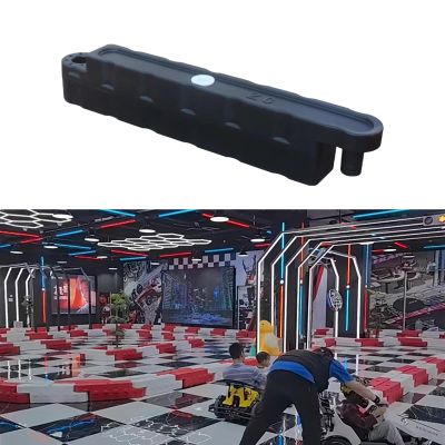 Jievmrs Go Kart Racing Track Fence with Water Inlet, Adult Go Kart/Kid Bumper Car Track Barrier for Driveway, Amusement Parks/Team Games Race Lane(Black 2 Pcs,Small)