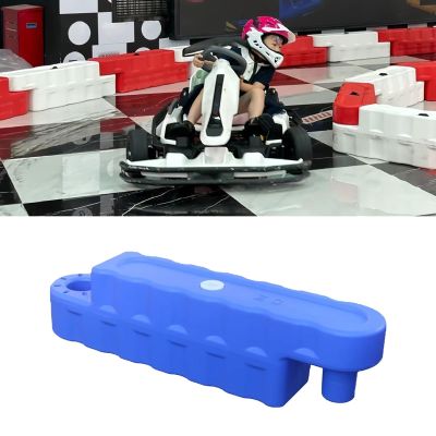 Jievmrs Bumper Car Race Track Go Kart Barrier Lane, Water-Filled Runway Fence for Amusement Parks/Large Shopping Mall, Easy to Install Go Kart Car Bumper(Blue 3 Pcs,Large)