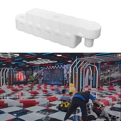 Jievmrs Go Kart Racing Track Fence with Water Inlet, Adult Go Kart/Kid Bumper Car Track Barrier for Driveway, Amusement Parks/Team Games Race Lane(White 1 Pc,Large)