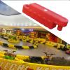 Jievmrs 2/3 /4/5 Pcs Go Kart Track Fence, Amusement Park Bumper Car Racing Track Barrier, Children's Activities/Construction Lot Safety Protectiive Runway(Red 2 Pcs,Large) view 1