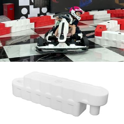 Jievmrs Bumper Car Race Track Go Kart Barrier Lane, Water-Filled Runway Fence for Amusement Parks/Large Shopping Mall, Easy to Install Go Kart Car Bumper(White 1 Pc,Large)