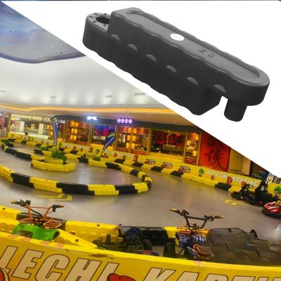Jievmrs 2/3 /4/5 Pcs Go Kart Track Fence, Amusement Park Bumper Car Racing Track Barrier, Children's Activities/Construction Lot Safety Protectiive Runway(Black 3 Pcs,Large)
