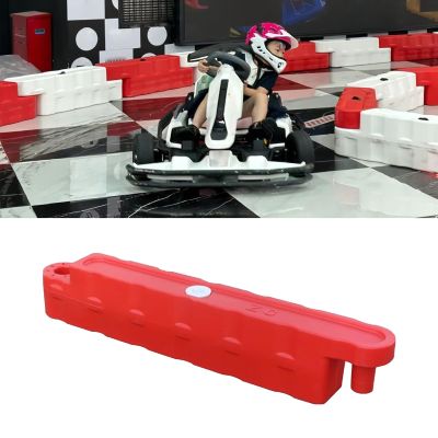 Jievmrs Bumper Car Race Track Go Kart Barrier Lane, Water-Filled Runway Fence for Amusement Parks/Large Shopping Mall, Easy to Install Go Kart Car Bumper(Red 1 Pc,Small)