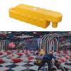 Jievmrs Go Kart Racing Track Fence with Water Inlet, Adult Go Kart/Kid Bumper Car Track Barrier for Driveway, Amusement Parks/Team Games Race Lane(Yellow 2 Pcs,Large) view 1