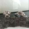 Final Fantasy VII Cloud Strife Earrings Cloudy Wolf | FF7 Cosplay Dissidia view 2