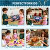 Kids Cooking and Baking Chef Set, Apron Chef Hat Accessories Complete Cooking Set, Dress Up Pretend Play Career Role Play Costume Toys Thanksgiving for Boys Girls view 2