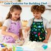 Kids Cooking and Baking Chef Set, Apron Chef Hat Accessories Complete Cooking Set, Dress Up Pretend Play Career Role Play Costume Toys Thanksgiving for Boys Girls view 4