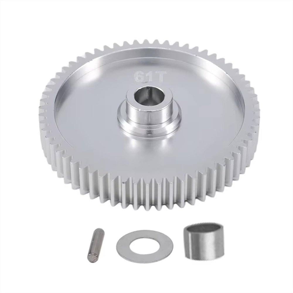 Compatible with Tamiya for TT01 for TT01D for TT01E 1/10 RC Car Upgrade Parts Replacement Accessories Metal 61T Spur Gear 51004 RC Car Part Accessories