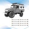 Compatible with MN D90 D91 D96 D99 D99S MN90 for MN99S 1/12 RC Car Parts Metal for Chassis Pull Rods Link Suspension Tie Rod for Silver RC Car Part Accessories view 4