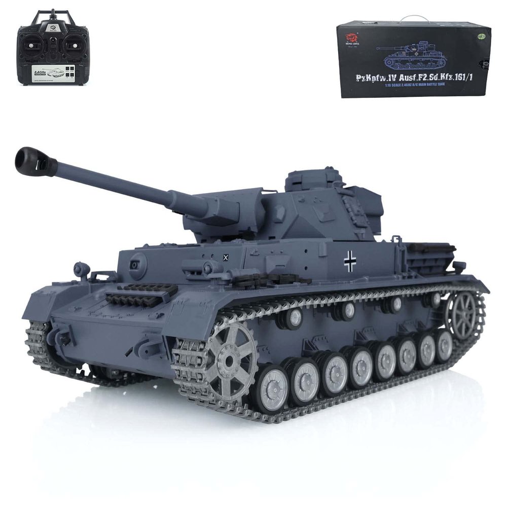 TOUCAN RC HOBBY Pro.Edition RTR Henglong 1/16 TK7.0 FPV Panzer IV F2 RTR RC Tank 3859 Metal Track Wheel BB Airsoft Smoke Effect IR Battle with Sticter for Ages 14+