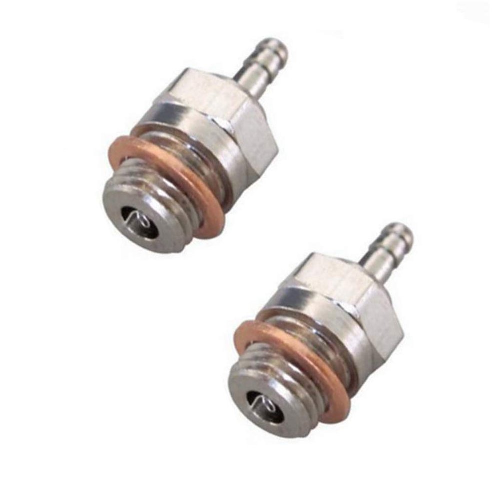 2PCS ShareGoo Hot Glow Plug N3#3 for 1/8 1/10 RC Nitro Engines - Compatible with Traxxas Kyosho HSP HPI Redcat(2PCS-N4)