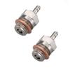 2PCS ShareGoo Hot Glow Plug N3#3 for 1/8 1/10 RC Nitro Engines - Compatible with Traxxas Kyosho HSP HPI Redcat(2PCS-N4) view 1