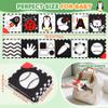 High Contrast Baby Toys for Newborn, Tummy Time Mirror, Black and White Baby Toy for 0-6 Months, Soft Montessori Visual Stimulation Infant Book, Boy Girl Shower Valentines Gift, Easter Basket Stuffers view 2