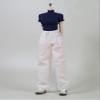 1/6 Scale Female Clothes, Commuter Daily Wear Casual Outfits for 12-inches Female Action Figure Body Doll, Short / Long Sleeves Tops & Wide-Leg / Cuffed Trousers Clothing (White Wide-Leg Trousers) view 1