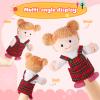 1 Pcs Family Hand Puppets 13 Inch Grandparents, Mom & Dad, Brother & Sister Plush Hand Puppet Toys Role-Play Toy Puppets for Kids Storytelling Imaginative Pretend Play Teaching Preschool(Sister A) view 2