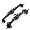 2pcs Aluminum Alloy Front & Rear Axle for 1/10 SCX10 III, Axial Capra 1.9, Unlimited Trail Buggy UTB, Currie F9 Upgrade(Black) view 1