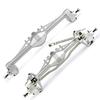 2pcs Aluminum Alloy Front & Rear Axle for 1/10 SCX10 III, Axial Capra 1.9, Unlimited Trail Buggy UTB, Currie F9 Upgrade(Black) view 2