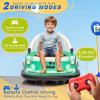 12V Kids Electric Bumper Car Baby Bumper Cars for Toddlers, 360 Spinning Riding Bumping Car with Remote Control, Music, LED Light, Ride on Toy Gift for Boys & Girls view 3