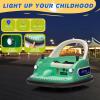 12V Kids Electric Bumper Car Baby Bumper Cars for Toddlers, 360 Spinning Riding Bumping Car with Remote Control, Music, LED Light, Ride on Toy Gift for Boys & Girls view 4