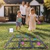 ATODE Giant Tic Tac Toe  4 ft Outdoor Bean Bag Toss Game for Kids & Adults | Instant Setup, No Assembly | Forest Edition Animal Teams | Backyard, Beach, Camping view 2