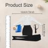 1/6 Scale Female Clothes Collectible Woman Figure Fashion Wear Workplace Stylish Doll Clothing Outfits Pantyhose White Shirt, Black White view 3