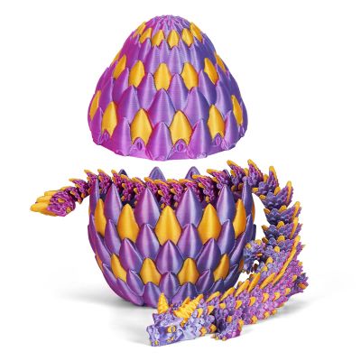 TBOLINE 3D Printed Dragon Eggs with Articulated Dragon Inside,Easter Dragons Egg,Easter Gifts Kids,Prefilled Easter Eggs Fillers,Easter Basket Stuffers Essentials Gifts