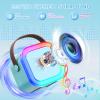 VibeHaven Frozen-Themed Kids Karaoke Machine for Girls with 2 Wireless Microphones | Mini Portable Karaoke Machine | Birthday Gift Toys for Girls & Boys Ages 3-12 view 3