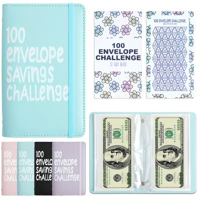 APMFHO 100 Days Money Saving Challenge Coin Envelope Budgetstorage Book, Money Saving Binder, Easy and Fun Way to Save $10,000 or $5,050, Money Saving Challenge with Family, Friends, Bestie