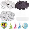 50 Sets Heart-Shaped Fridge Magnet Maker Supplies for Button Maker Machine Heart Shape 2.28 inch/58mm, Includes Metal Cover, Button Back Cover, Soft Magnet, Clear Film,Blank Paper,Children DIY Gift view 1