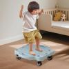 Aymzbd Scooters Board Floor Activities Balance Training Sit Down Scooters Sitting Boards, for Home Activities Indoor Gym, Blue, L view 4