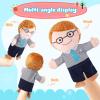 1 Pcs Family Hand Puppets 12 Inch Grandparents, Mom & Dad, Brother & Sister Plush Hand Puppet Toys Role-Play Toy Puppets for Kids Storytelling Imaginative Pretend Play Teaching Preschool(Dad A) view 2
