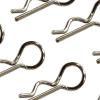 kowaku 8Pcs RC Body Shell Clips R Type Pins Universal Metal Shell Pins Spare Parts for 16106Pro 16201 16307Pro 16307 1:16 1:18 Scale view 2